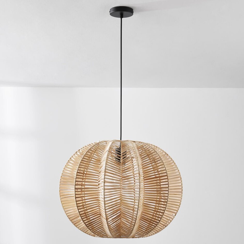 Rotan hanglamp Pagna – handgevlochten met natuurlijk design