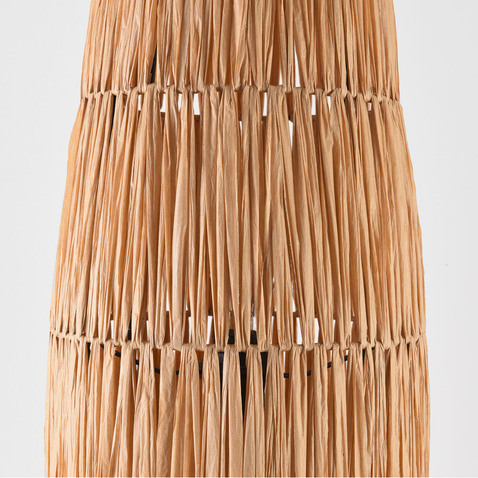Vloerlamp Plecta van handgemaakte raffia - 103 cm