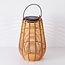 Lampe de table solaire Suya en rotin