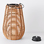 Lampe de table solaire Suya en rotin