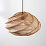 Lampe suspendue design boho Suna en papier tressé