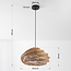 Lampe suspendue design boho Suna en papier tressé