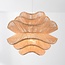 Lampe suspendue en rotin Leru avec abat-jour ondulé en couleur naturelle