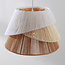 Lampe suspendue Toku avec des couches de papier tressé dans des tons naturels