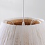 Lampe suspendue Toku avec des couches de papier tressé dans des tons naturels