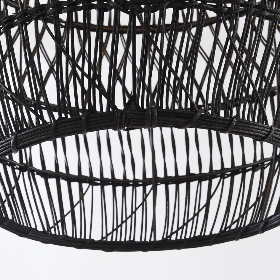 Zwarte rotan hanglamp - Hinra