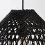 Lampe suspendue en rotin noir - Hinra