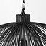 Lampe suspendue design Oria noir avec couches métalliques