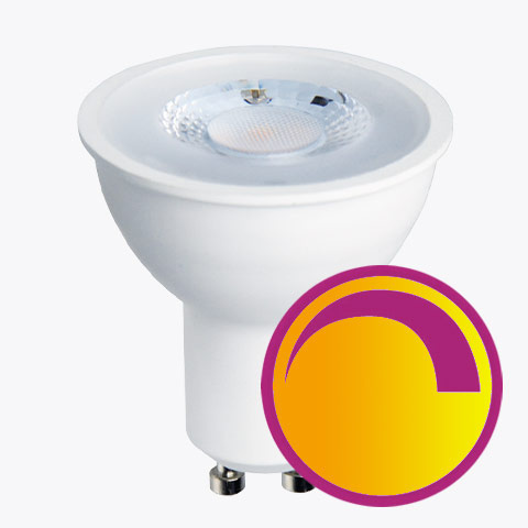 Dim-to-warm GU10 lampen