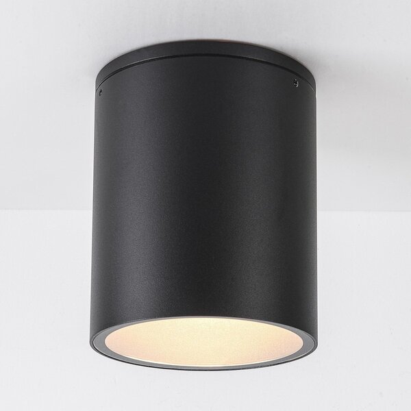 Spot de plafond d'extérieur Vanna rond - noir