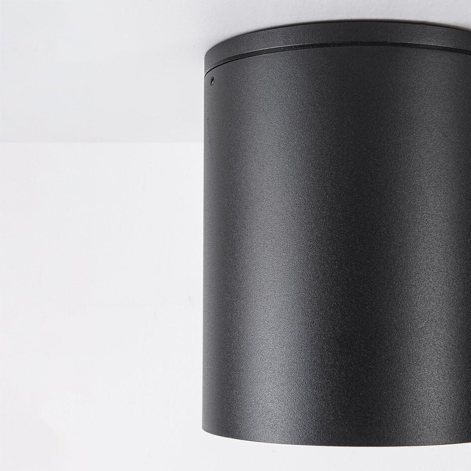 Plafondspot voor buiten Vanna rond - zwart