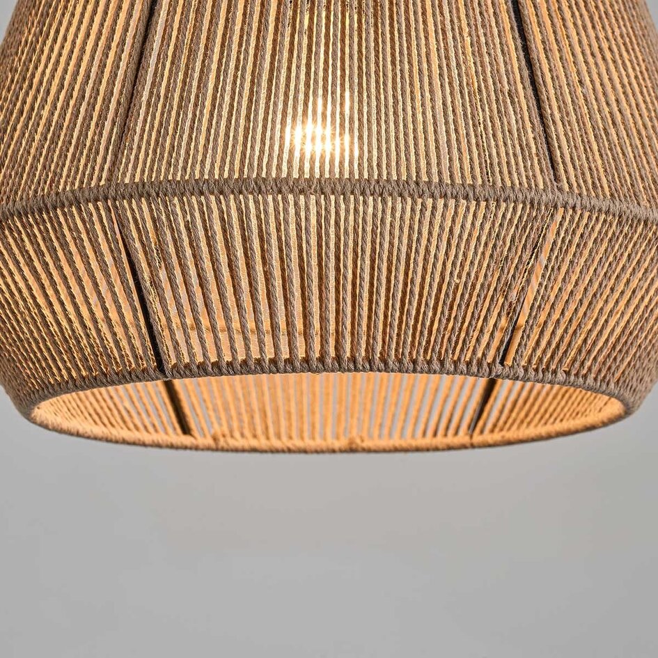 Lampe suspendue Koton en corde de coton naturel