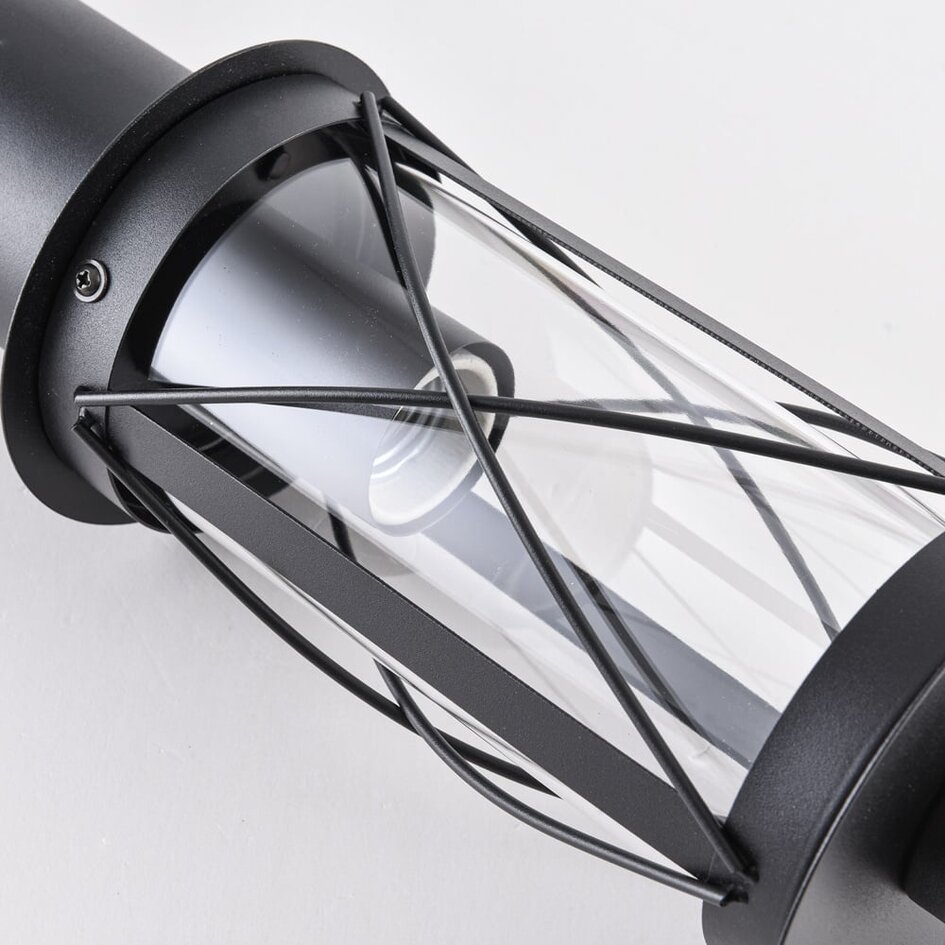 Lampadaire extérieur noir rustique Lucia - 80 cm