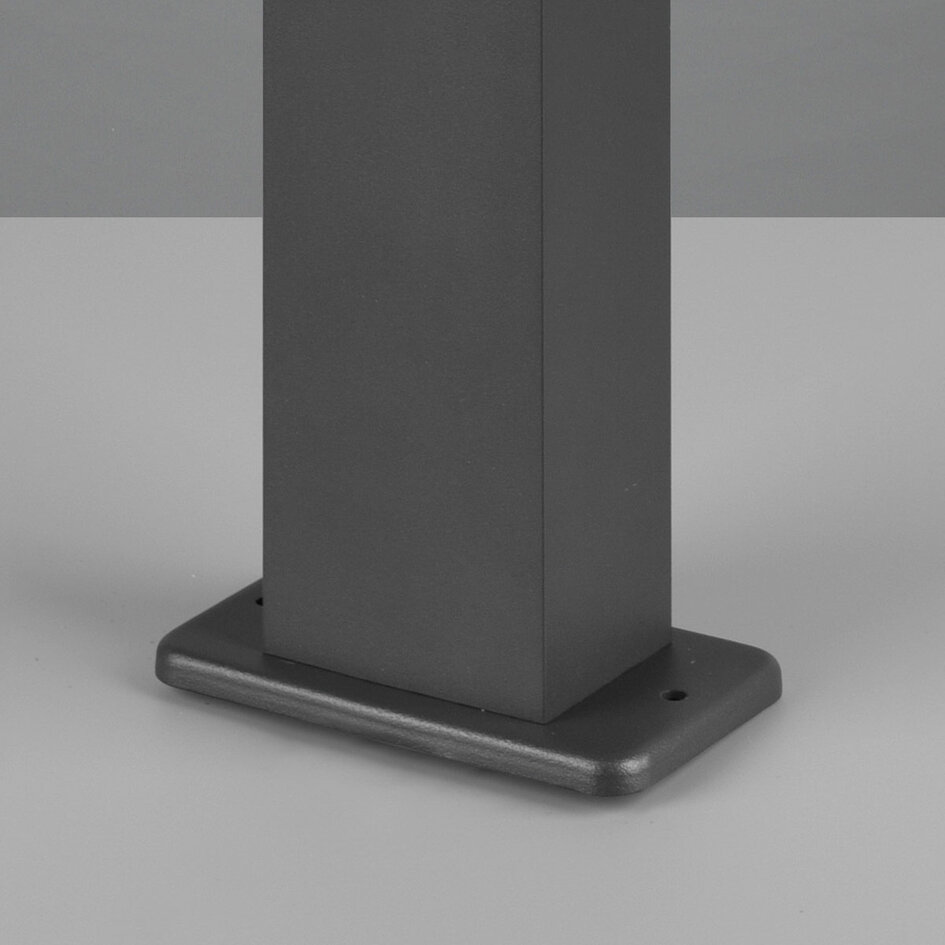 Lampadaire Elpida avec spot inclinable - anthracite