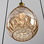 Hanglamp Nilo – 7-lichts amber glas met bolling