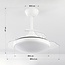 Ventilateur de plafond blanc avec LED et télécommande - Haizea