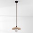 Suspension Japandi Sasso en travertin (pierre naturelle) et bois