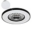 Ventilateur de plafond connecté Starry avec application Tuya Smart et RGB - noir