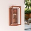 Wandlamp Adare voor buiten - roestbruin