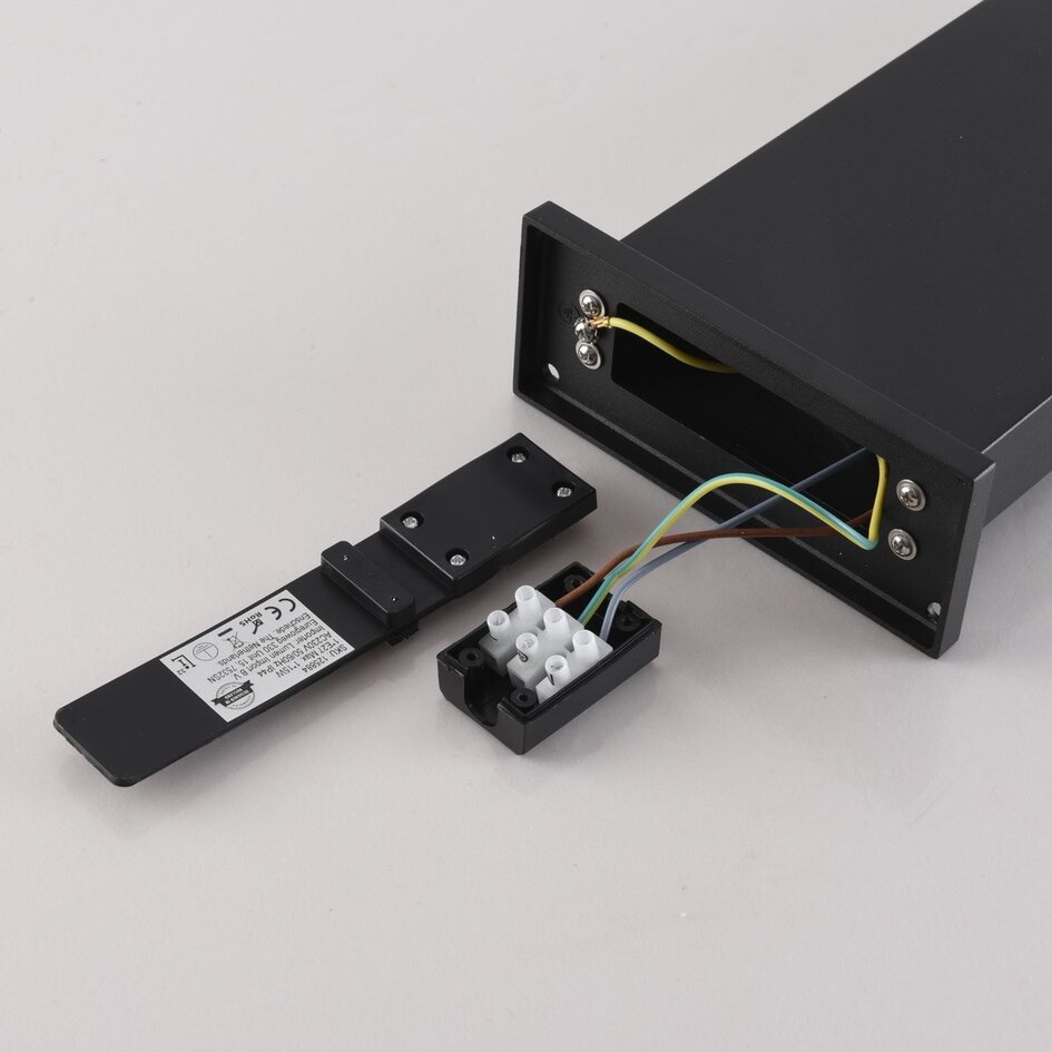 Lampadaire Alrigo avec abat-jour en verre, 1 lumière