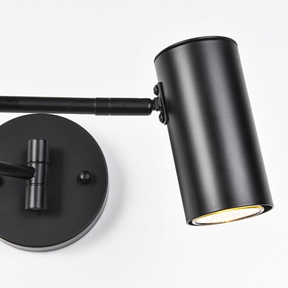 Wandlamp Revah in zwart