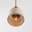 Luxe hanglamp Muro van travertin (natuursteen) en hout