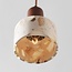 Suspension Lito avec effet terrazzo et bois