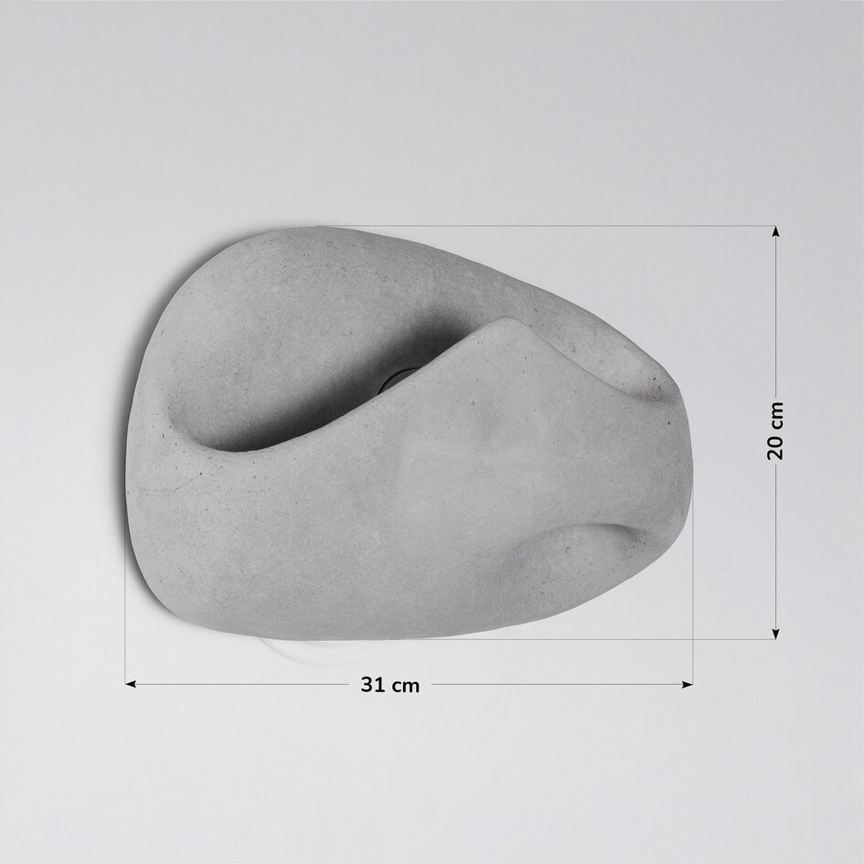 Applique murale Wabi Sabi Vena - Aspect ciment