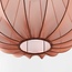 Lampe suspendue Japandi Brunel avec abat-jour en tissu brun chaud
