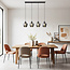 Suspension Sanford 4 lumières - verre fumé