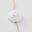 Lampadaire arc Marell Japandi avec abat-jour en tissu - beige