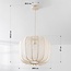 Hanglamp Wivra met stoffen kap - lichtbeige
