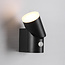 Verstelbare wandlamp buiten Demy met sensor - zwart