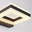 Moderne vierkante muurlamp Nori - zwart