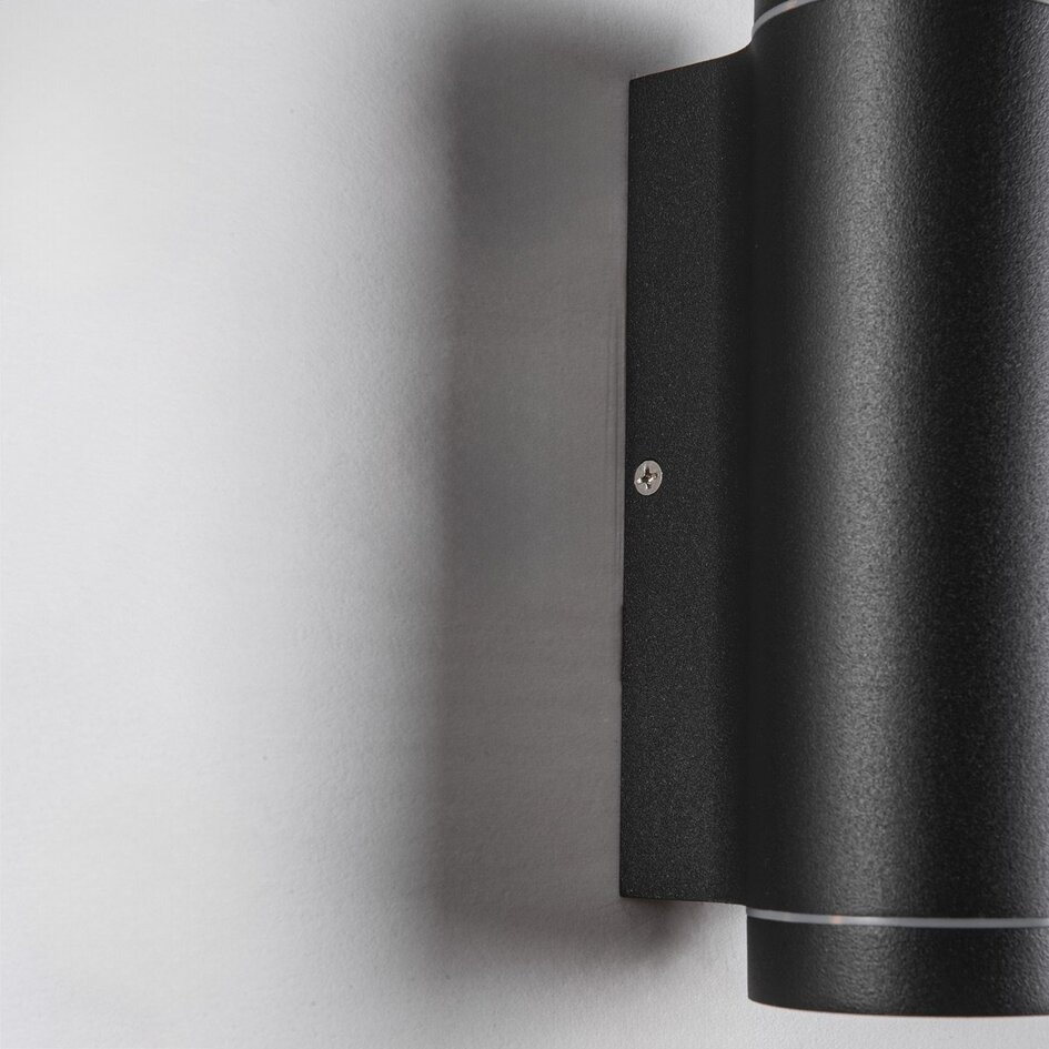 Applique extérieure moderne à 2 lumières Mika - noir