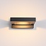 Zwarte design wandlamp Vince - IP54