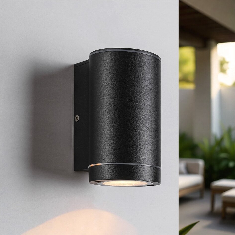 Moderne wandlamp buiten Sophie - zwart