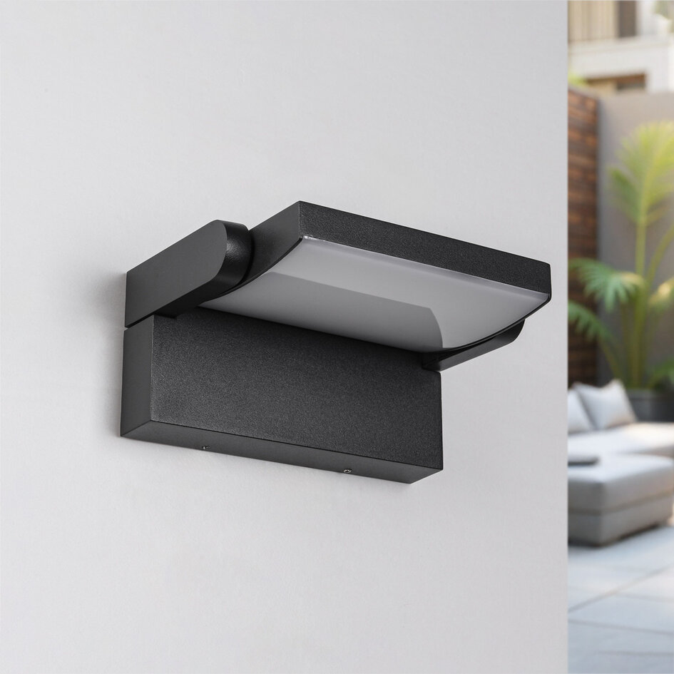 Verstelbare wandlamp Berlin - zwart