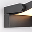 Verstelbare wandlamp Berlin - zwart