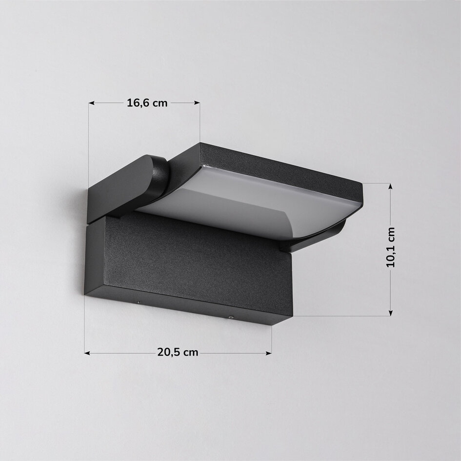 Applique murale réglable Berlin - noir