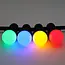 Kit complet de guirlande guinguette avec ampoules LED 4 couleurs