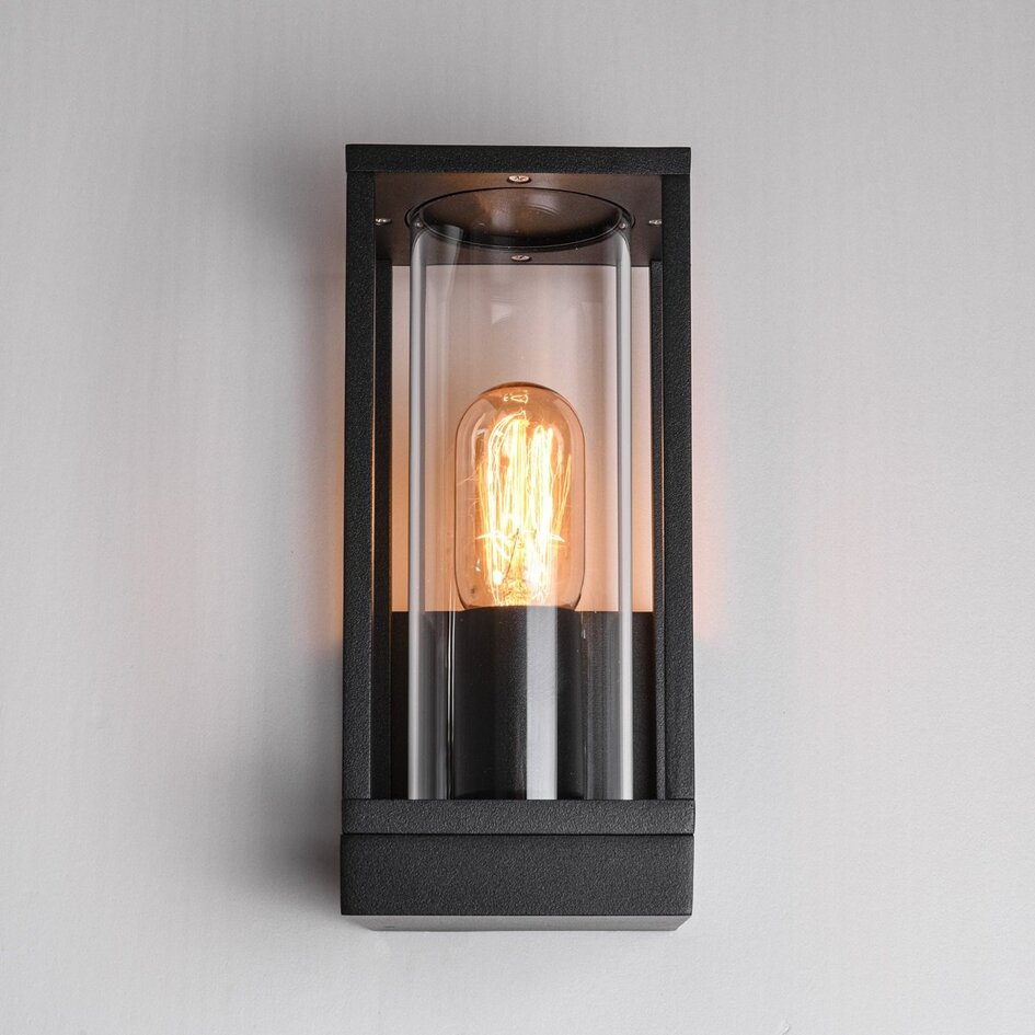 Industriële wandlamp Judy - zwart