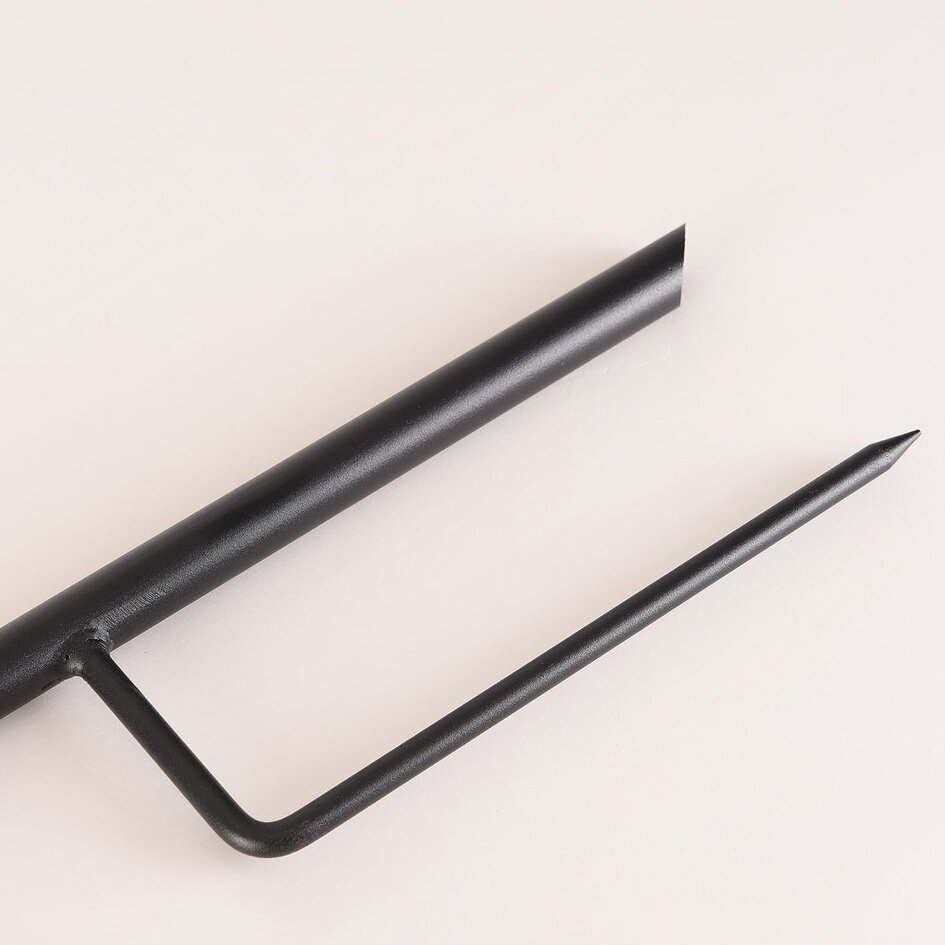 Poteaux de jardin en métal avec crochet 120 cm set de 5 pièces