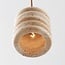 Luxe cilinder hanglamp Alva van travertin (natuursteen)