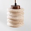 Luxe cilinder hanglamp Alva van travertin (natuursteen)