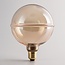 Ampoule filament LED E27 dimmable, anneau ambré 4 watts, 13 cm