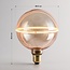 Ampoule filament LED E27 dimmable, anneau ambré 4 watts, 13 cm