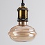 Ampoule à filament UFO E27 4W dimmable, Ø13 cm, 1800K, verre ambré avec anneau horizontal