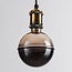 Ampoule à filament E27 4W dimmable, 1800K, verre ambré et fumé avec anneau horizontal Ø13 cm