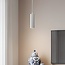 Lampe suspendue à tube sur rail monophasé Simon - blanc